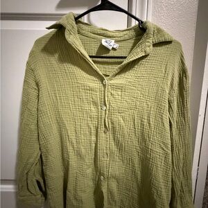 Princess Polly Olive Textured Shirt